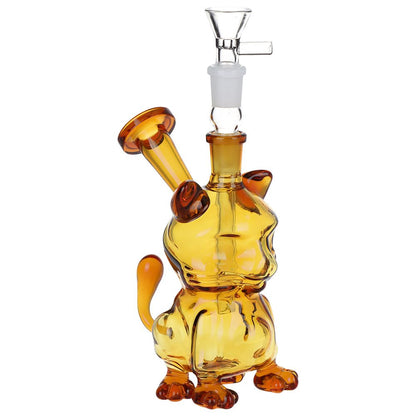 Purr-haps It's A Cat Glass Water Pipe - 6" / 14mm F