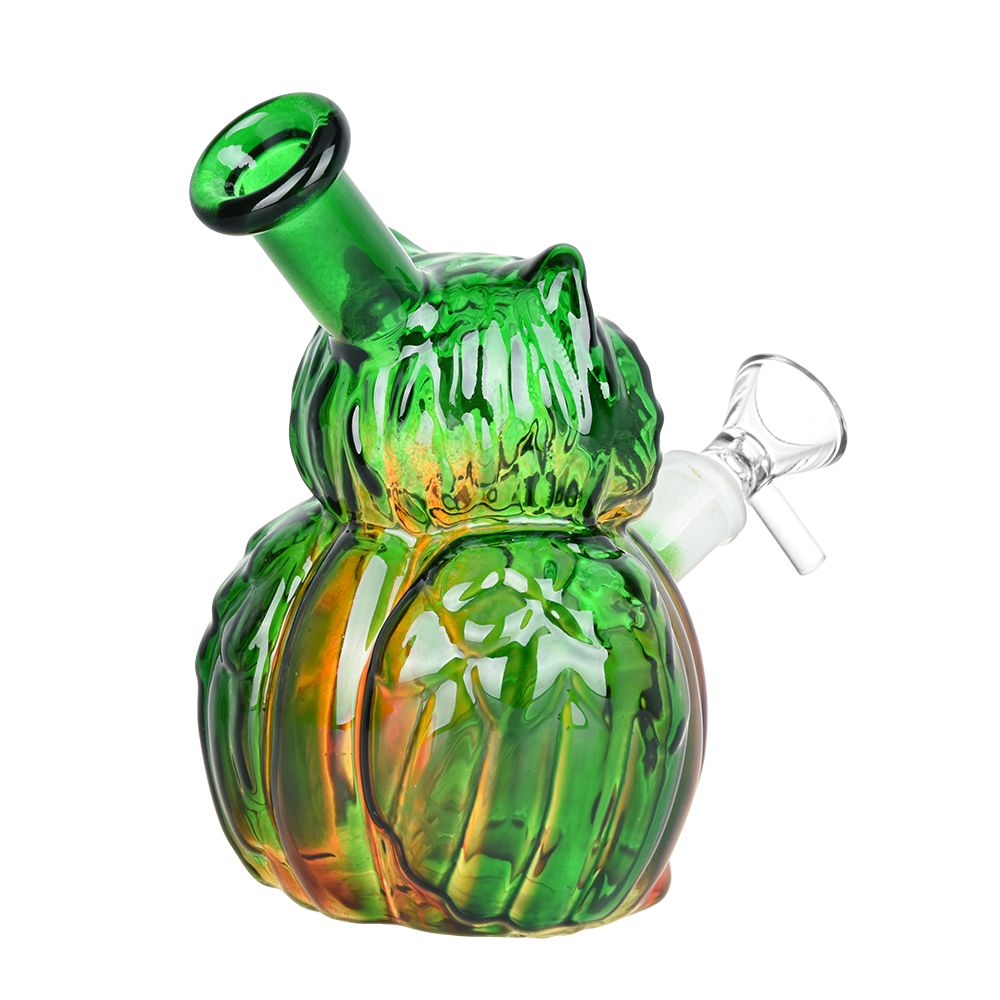 What A Hoot Glass Water Pipe - 5" / 14mm F / Colors Vary