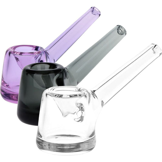 Simple Elegance Hammer Glass Hand Pipe - 3.75" / Colors Vary