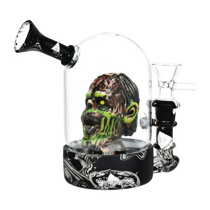 Zombie Head Bell Jar Water Pipe - 4.75" / 14mm F