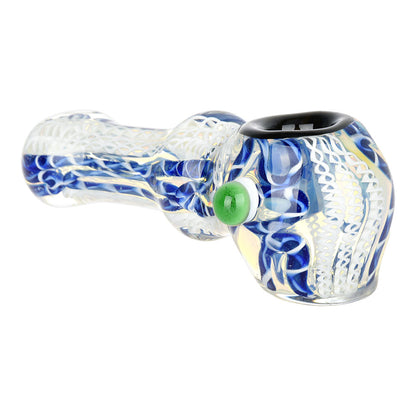 Luscious Lace Glass Spoon Pipe - 4.25" / Colors Vary