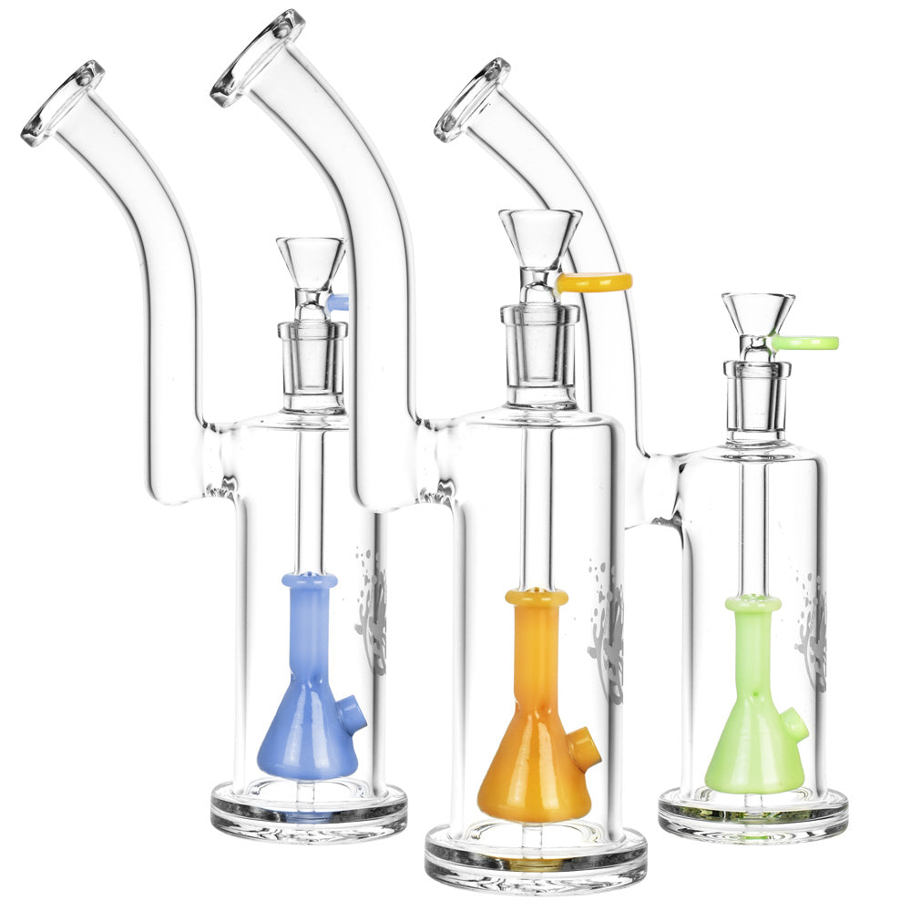 Pulsar Beaker Perc Water Pipe - 10.25"/14mm F/Colors Vary