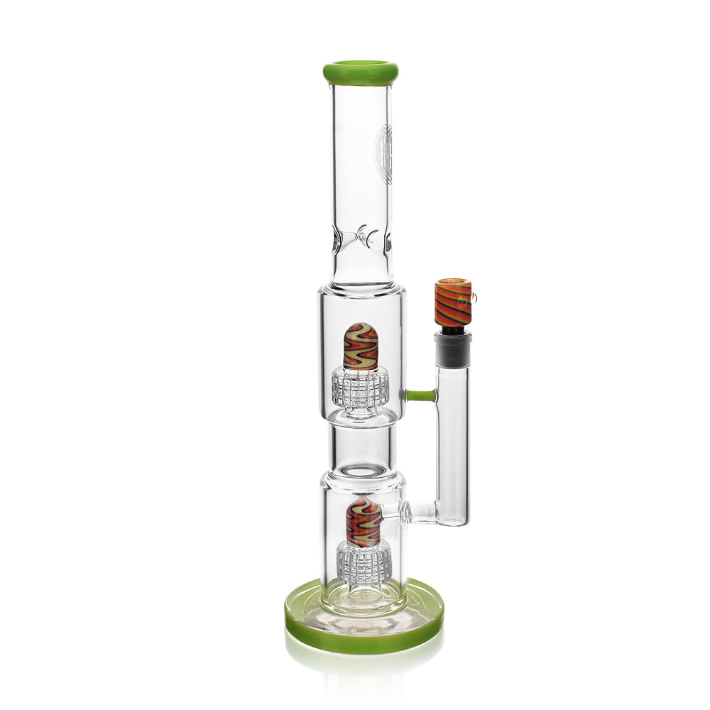 High Society | Gemini Premium Wig Wag Waterpipe (Green)