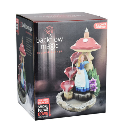 Alice In Wonderland Mushroom Backflow Incense Burner - 7"