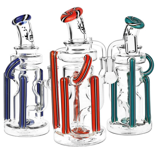 Pulsar Wig Wag Space Station Recycler Glass Dab Rig | 8.5" | 14mm F