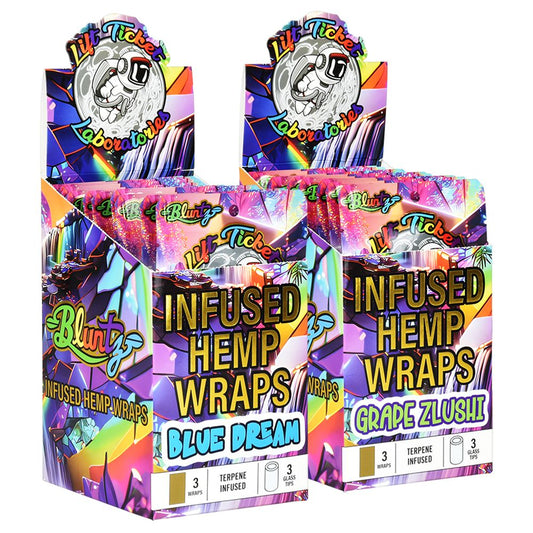 Lift Ticket Terpene Infused Hemp Wrap + Tip Bluntz 3pc | 10pk 60 Wraps