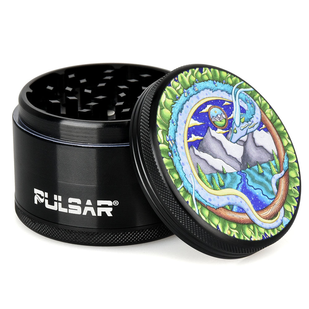 Pulsar Artist Series Metal Grinder - Remembering Dragon / 4pc / 2.5"