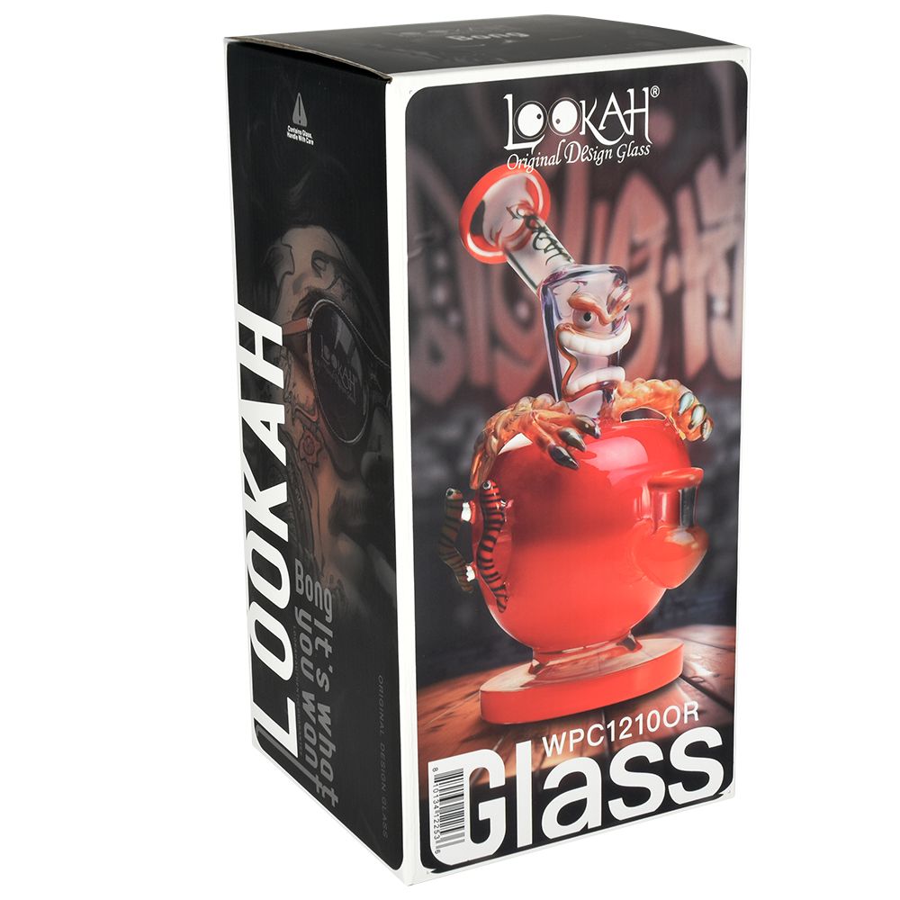 Lookah Glass Evil Apple Water Pipe - 8"