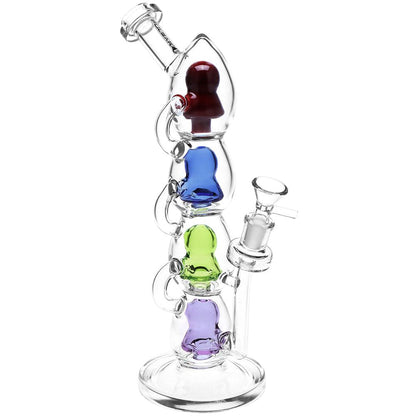 Pulsar Stacks on Stacks Glass Water Pipe - 11.75" / 14mm F