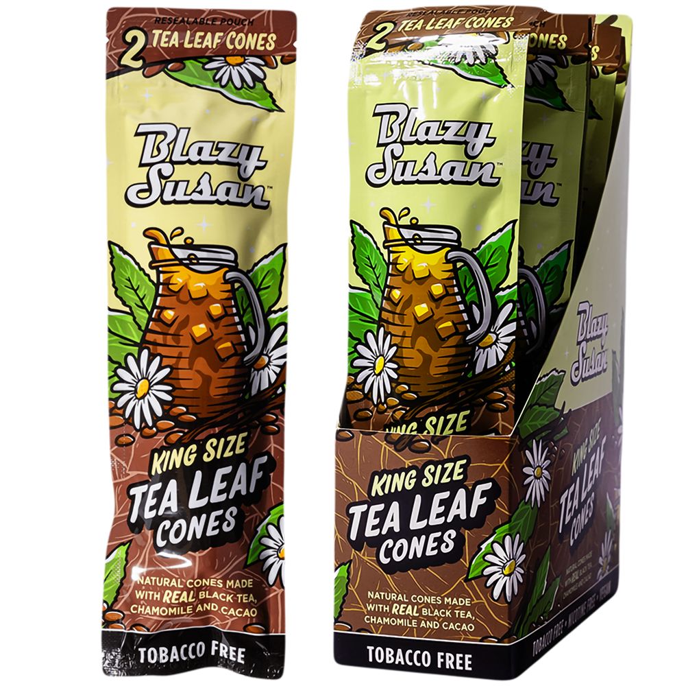 Blazy Susan Tea Leaf Cones- 2pc / King Size 10ct