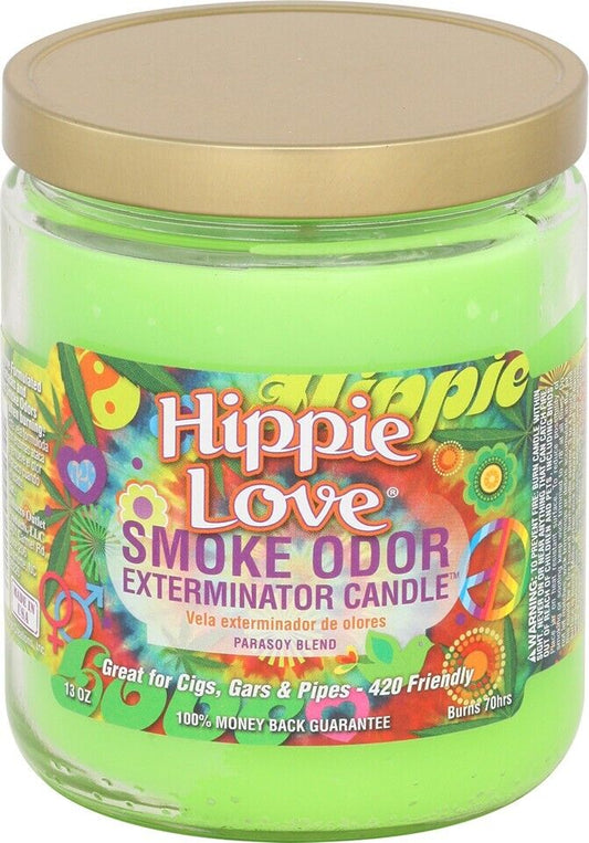 SMOKE ODOR HIPPIE LOVE CANDLE