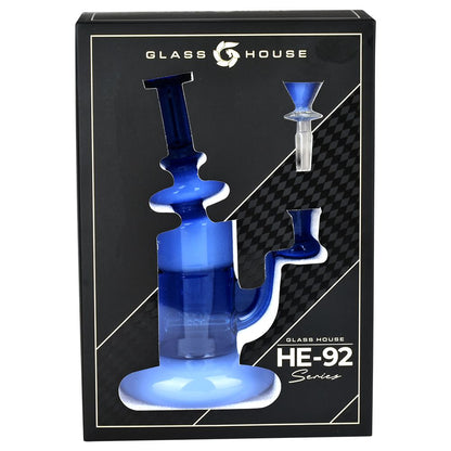 Glass House Two Toned Cylinder Water Pipe - 7.75" / 14mm F