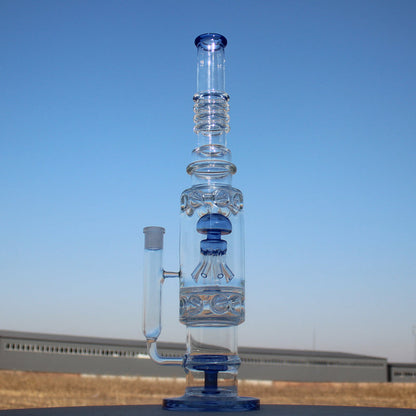 Jellyfish Sprinkler & Matrix Perc Glass Water Pipe 19.5"