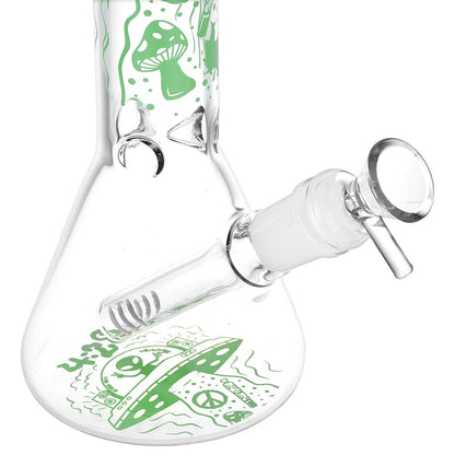 420 UFO Visitor Beaker Glass Water Pipe - 10" / 14mm F