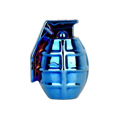 Grenade Electroplated Glass Hand Pipe - 3" / 3ct