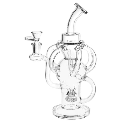 Pulsar Multi-Arm Recycler Water Pipe - 10" / 14mm F / Clear