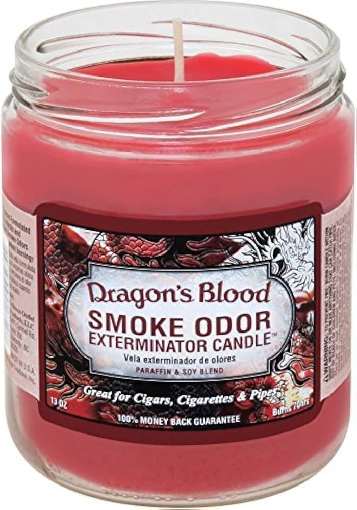 SMOKE ODOR DRAGONS BLOOD CANDLE