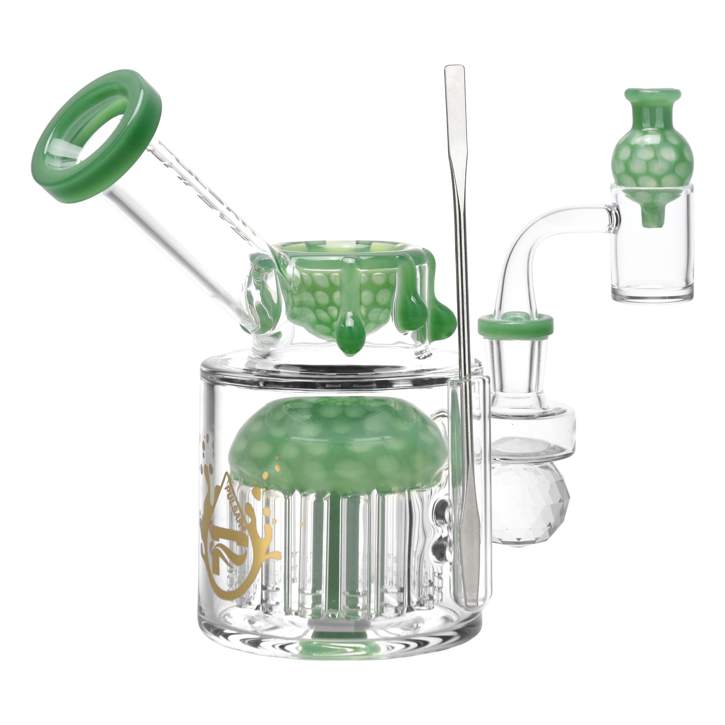 Pulsar Day Drippin' Glass Dab Rig Set | 6" | 14mm F