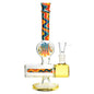 Endless Rainbow Inline Perc Water Pipe - 9" / 14mm F