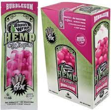 Orginal Blunt Wrap Hemp Wraps Bubble Gum-BOX/DISPLAY 60 Wraps