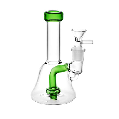 Clear As A Bell Mini Glass Water Pipe - 6"/14mm F/Colors Vary