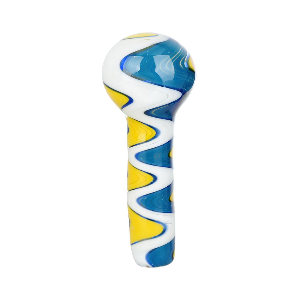 Astral Splash Glass Spoon Pipe - 4" / Colors Vary