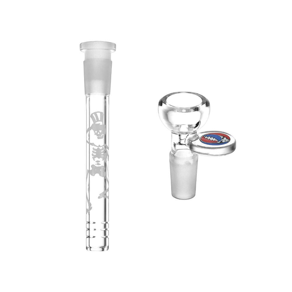 Grateful Dead x Pulsar Straight Tube Glass Bong - 11.75" / 14mm F