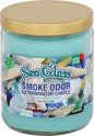 SMOKE ODOR SEA GLASS CANDLE