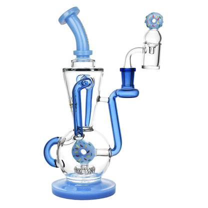 Pulsar Delectable Donut Recycler Dab Rig Kit - 10.75"/14mm F / Colors Vary