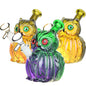 What A Hoot Glass Water Pipe - 5" / 14mm F / Colors Vary