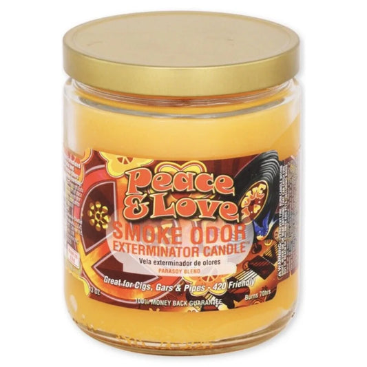 SMOKE ODOR PEACE & LOVE CANDLE