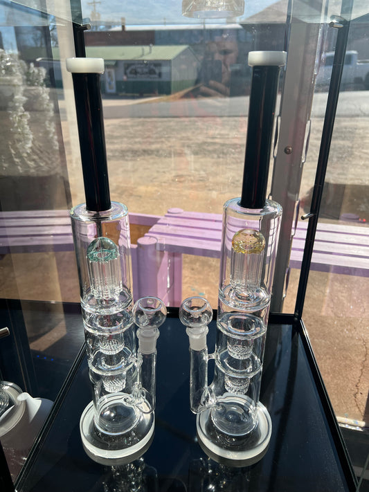 18” TRIPLE FILTRATION PERC WATER PIPE