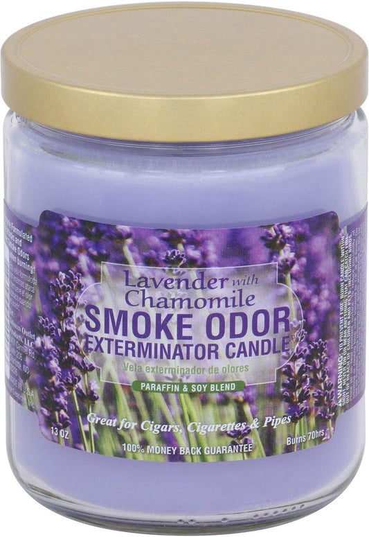 SMOKE ODOR LAVENDER WITH CHAMOMILE CANDLE