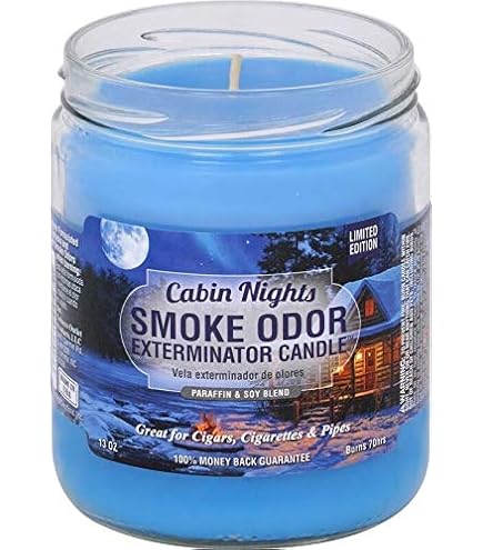 SMOKE ODOR CABIN NIGHTS CANDLE