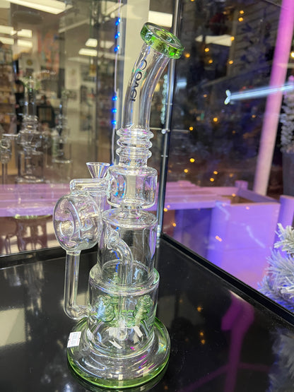 CLOVER GLASS 12” WATER PIPE