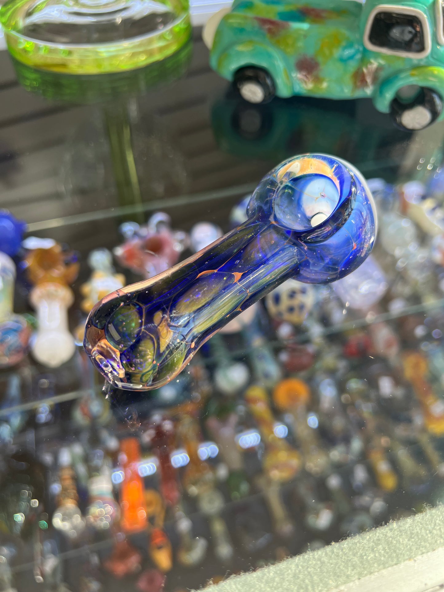 FUMED GLASS HAND PIPE