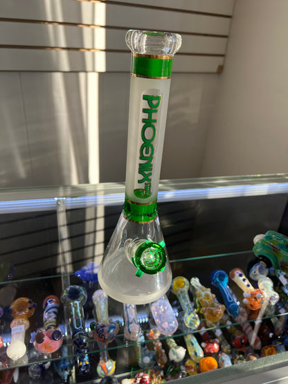 PHOENIX GLASS 11” WATER PIPE WITH ICE CATCHER