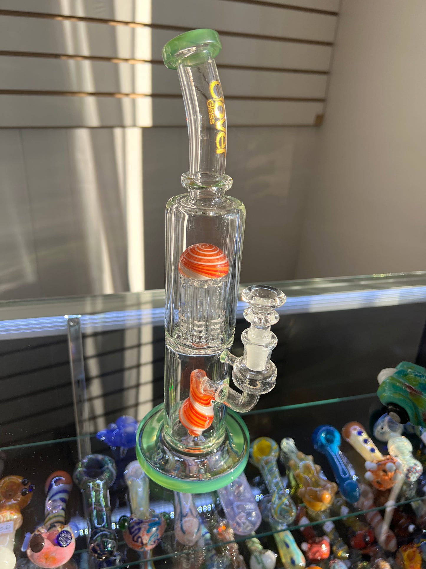 CLOVER GLASS 11” Water pipe