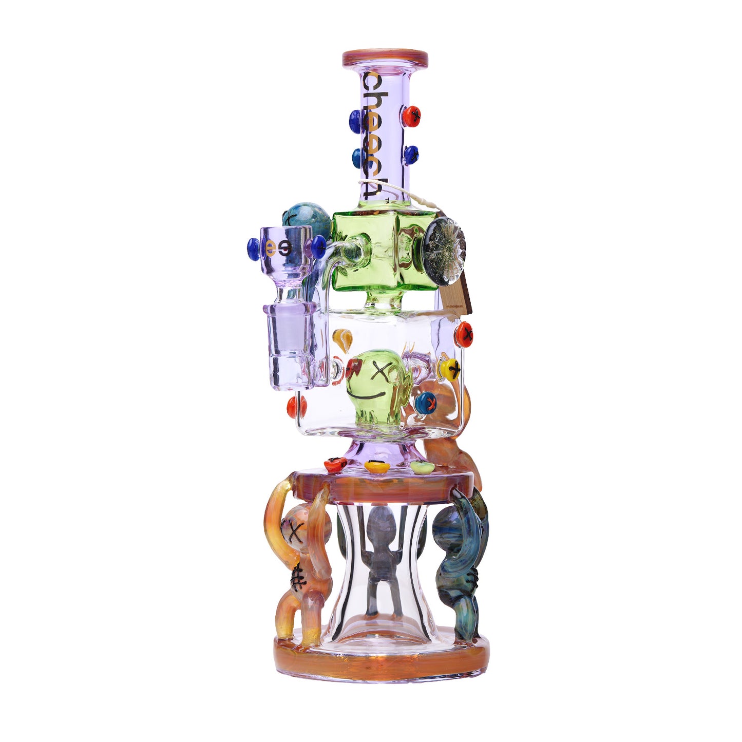 CHEECH GLASS 12” ALIENS LIFTING THE KING