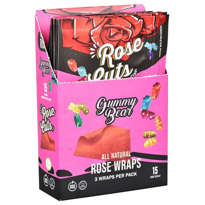 Rose Cuts Pink Rose Wraps |  15pk 45 Wraps per Display