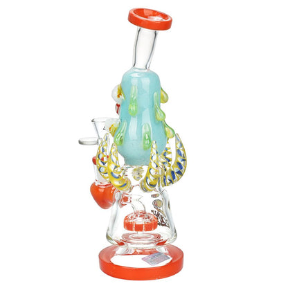 Lookah Glass Evil Eye Water Pipe - 9.75" / 14mm F