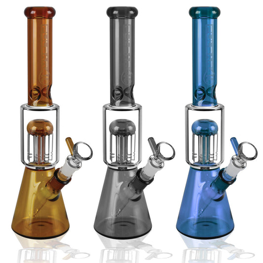 Pulsar Tree Perc Beaker - 11.5" / 14mm F / Colors Vary