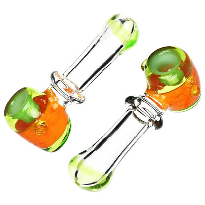 Blooming Slime Barrel Hammer Glass Hand Pipe - 4.75"