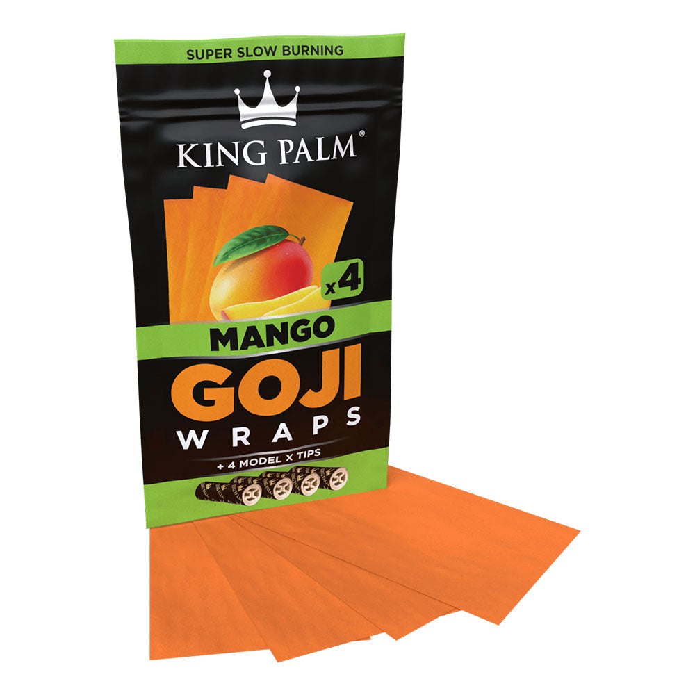 King Palm Goji Wraps & Filter Tips | 4pk | 15pc Display