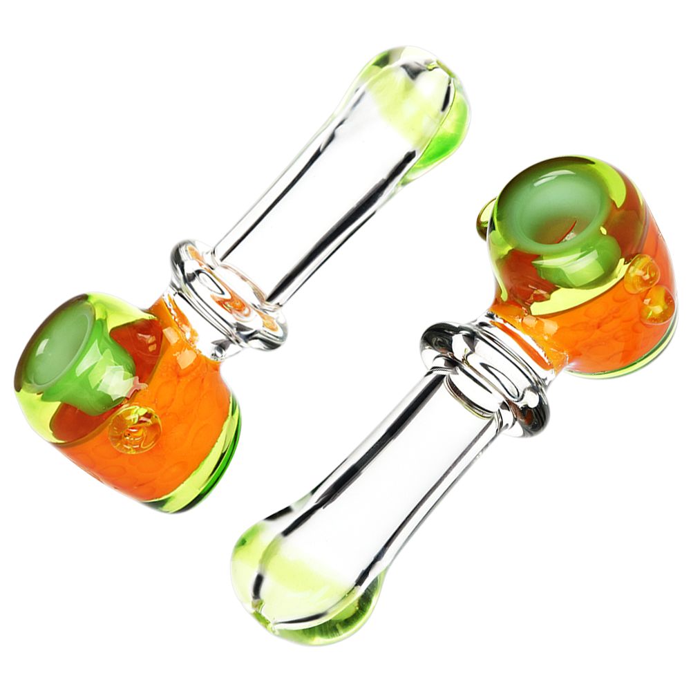 Blooming Slime Barrel Hammer Glass Hand Pipe - 4.75"