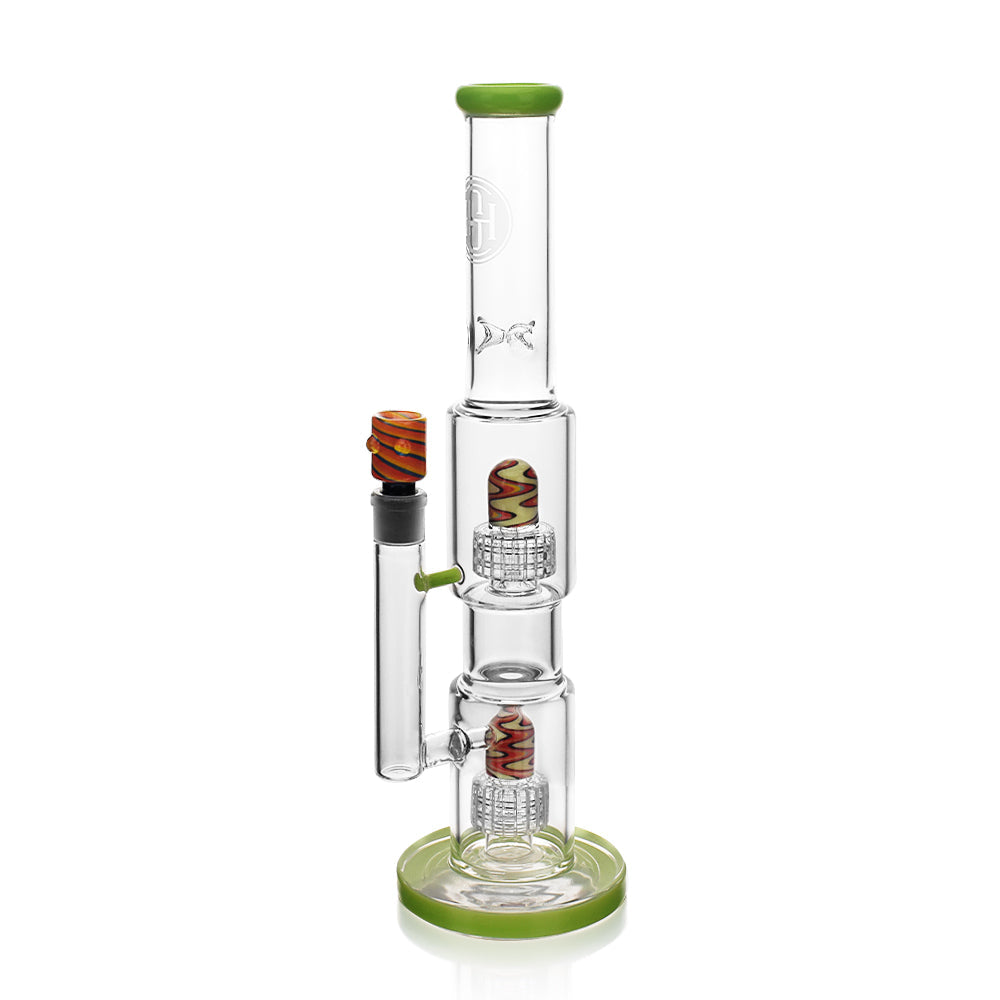 High Society | Gemini Premium Wig Wag Waterpipe (Green)