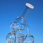 Spiral Mushroom Recycler Water Pipe w/ Circ Perc 11"