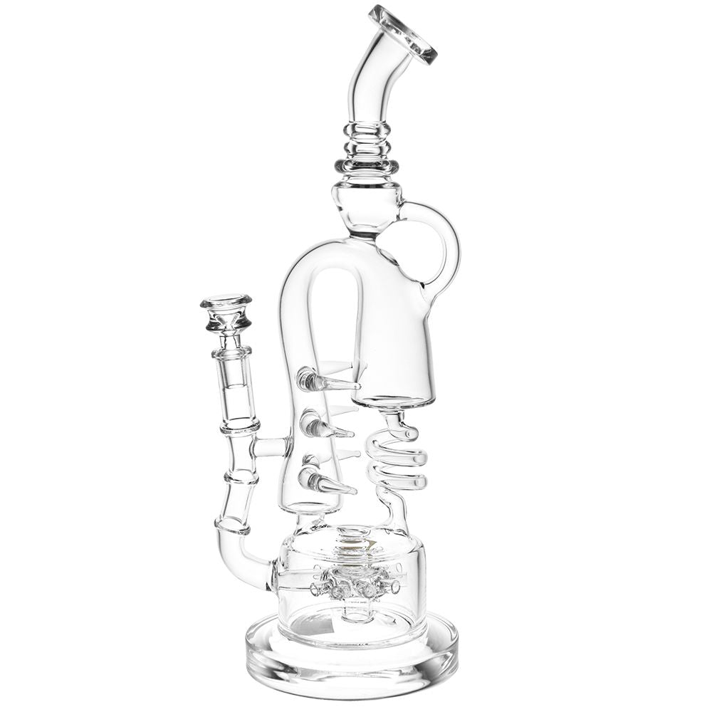 Lookah Glass Spiral Recycler Water Pipe | 14.75" | 14mm F