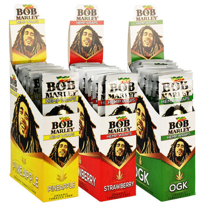 Bob Marley Hemp Wraps - 2pk 25pcs