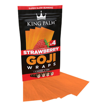 King Palm Goji Wraps & Filter Tips | 4pk | 15pc Display